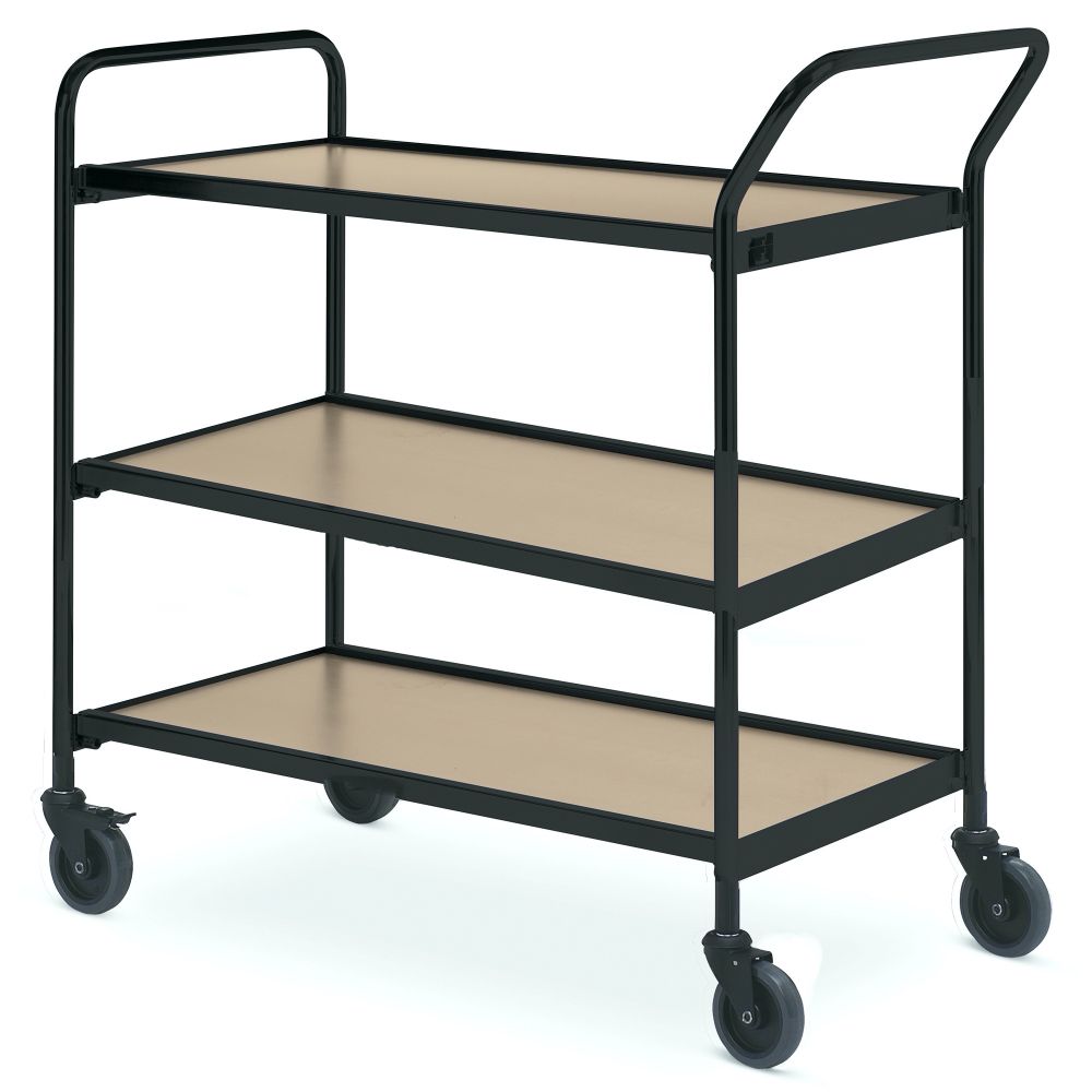 Servierwagen 1 Fahrhandgriff + Stirnseite