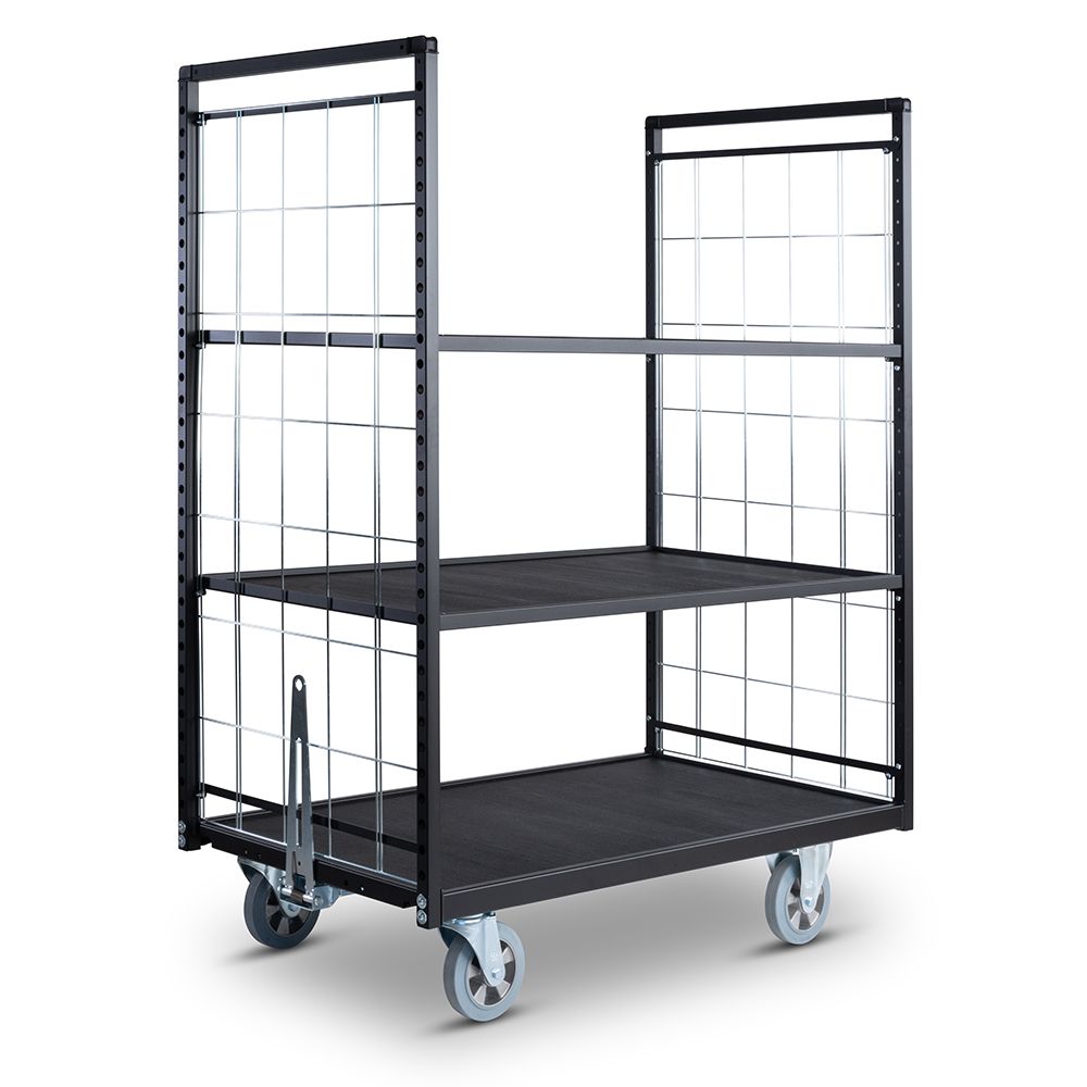 Shelf trolley 750 series, quick towing device, tow bar forwa