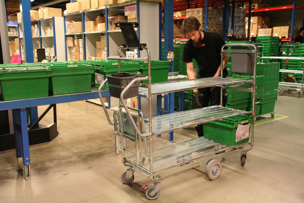Målsättningen var att införa mängdplock och kunna hantera flera order samtidigt, från att bara ha kunnat hantera två i genomsnitt.