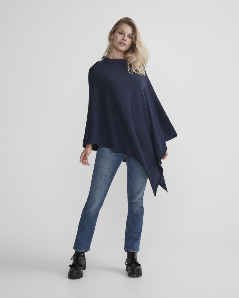 Sofie Poncho Navy