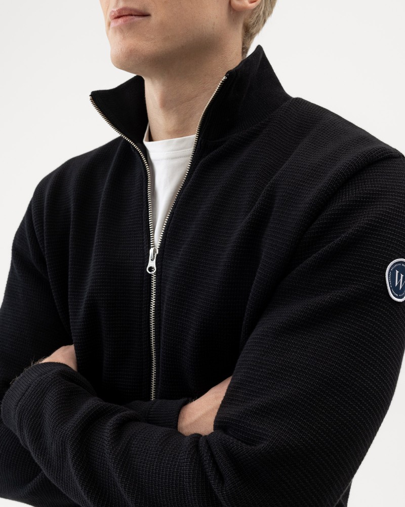 Albrekt Fullzip WP Black