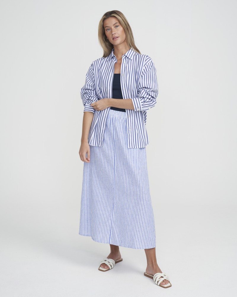 Amalia Shirt Amalia Shirt White/Navy