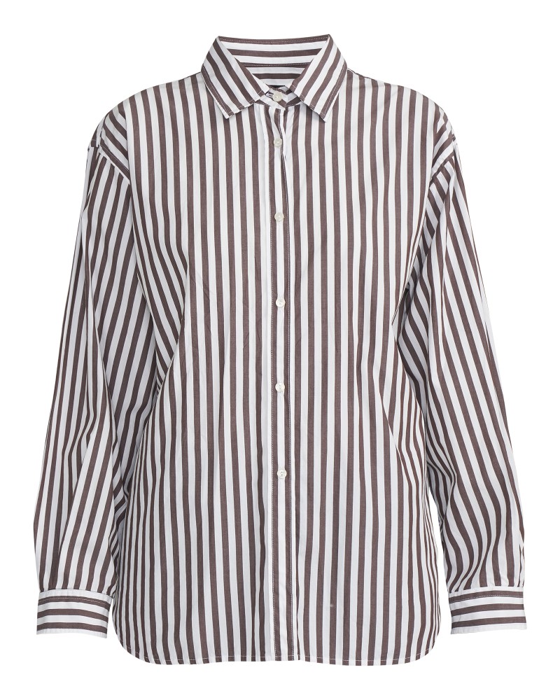 Amalia Shirt Dark Brown/White