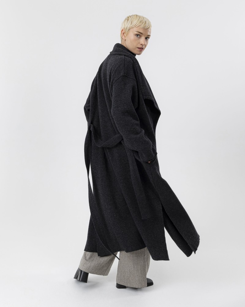 Astrid Wide Coat Astrid Wide Coat Anthracite Mel.