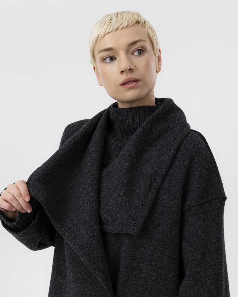 Astrid Wide Coat Astrid Wide Coat Anthracite Mel.