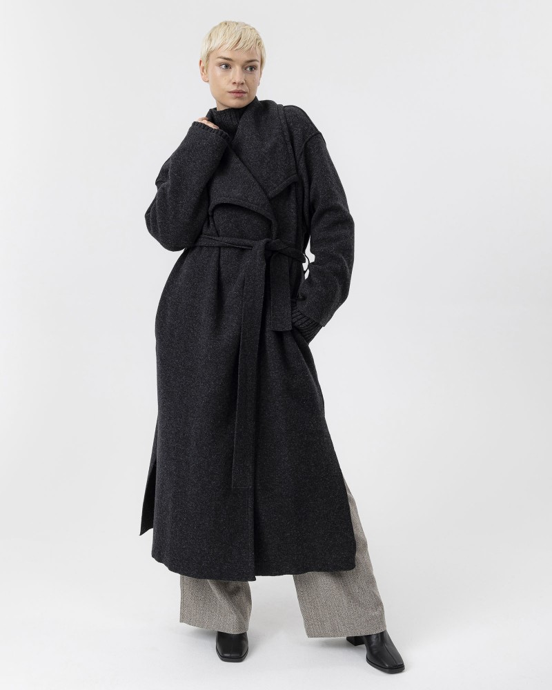 Astrid Wide Coat Astrid Wide Coat Anthracite Mel.