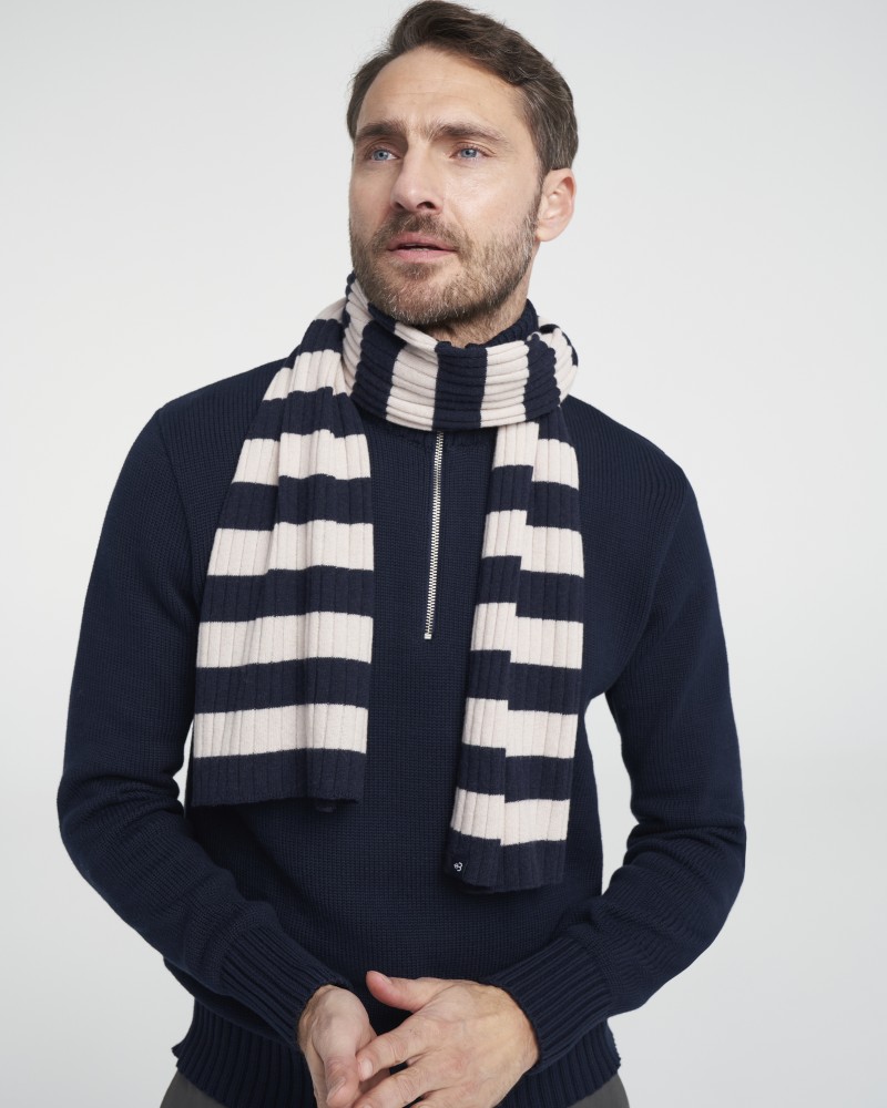Barken Scarf Barken Scarf Dark Navy/Oyster