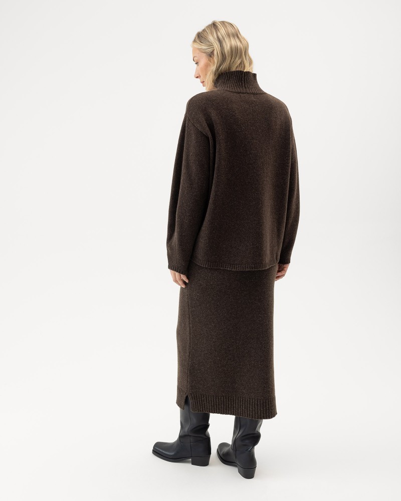 Betty Long Skirt Betty Long Skirt Brown Mel.