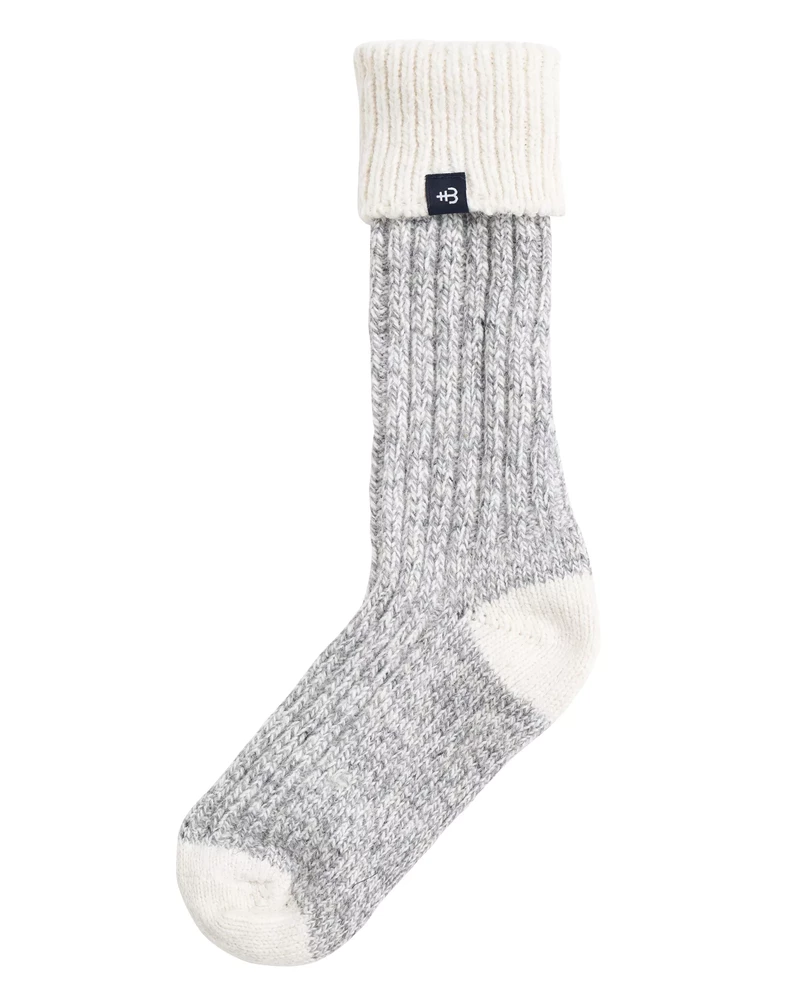 Brommö raggsocka Grey Mel./Off White
