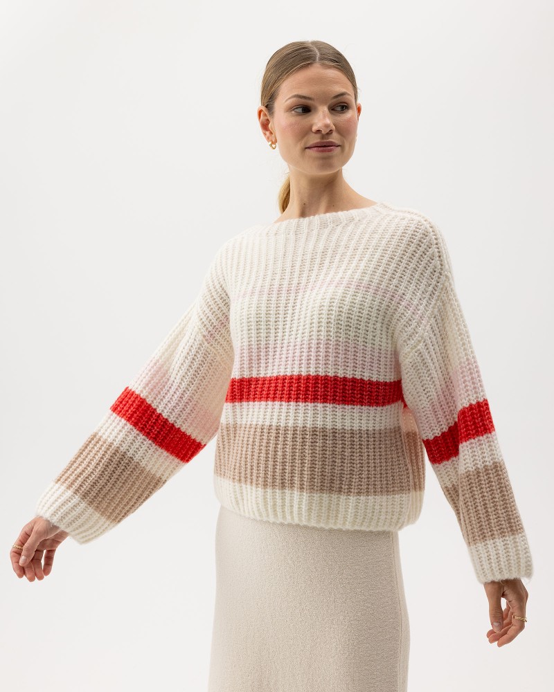 Cajsa Sweater Off White (multi color)