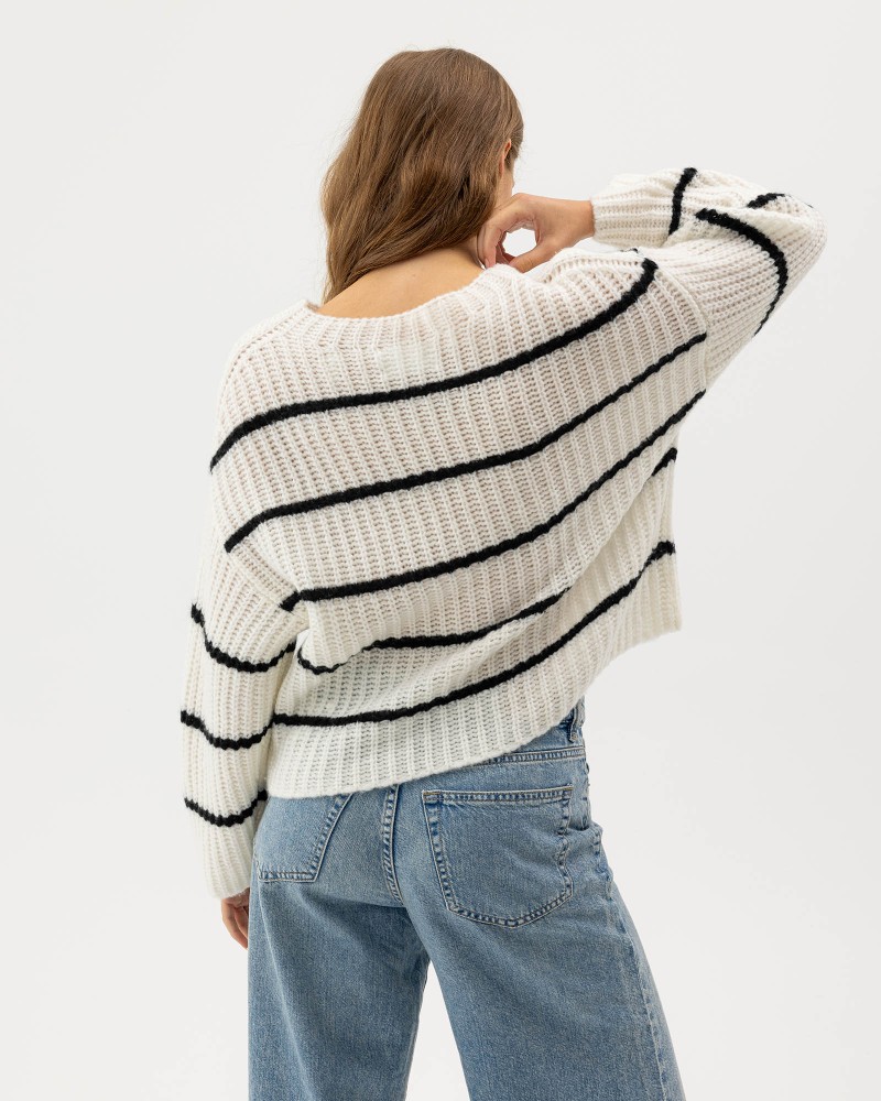 Cajsa Sweater Off White/Black