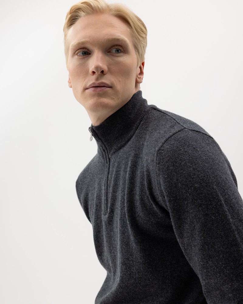 Dennis T-neck Dennis T-neck Anthracite Mel.
