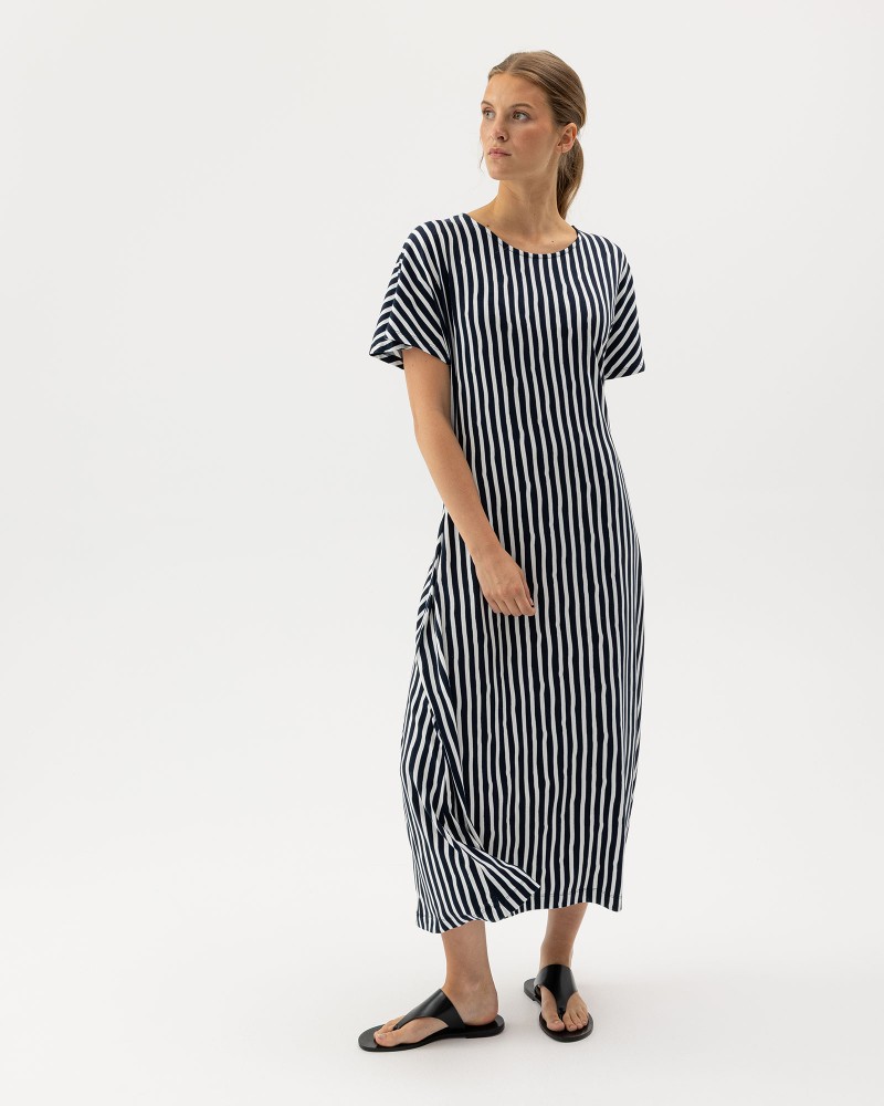 Ellen Capsleeve Dress Ellen Capsleeve Dress Navy/Off White