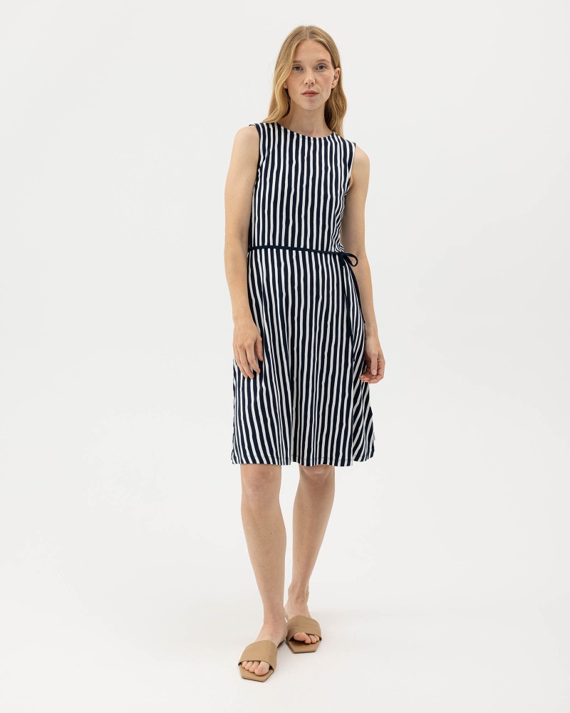 Ellen Dress Navy/Off White