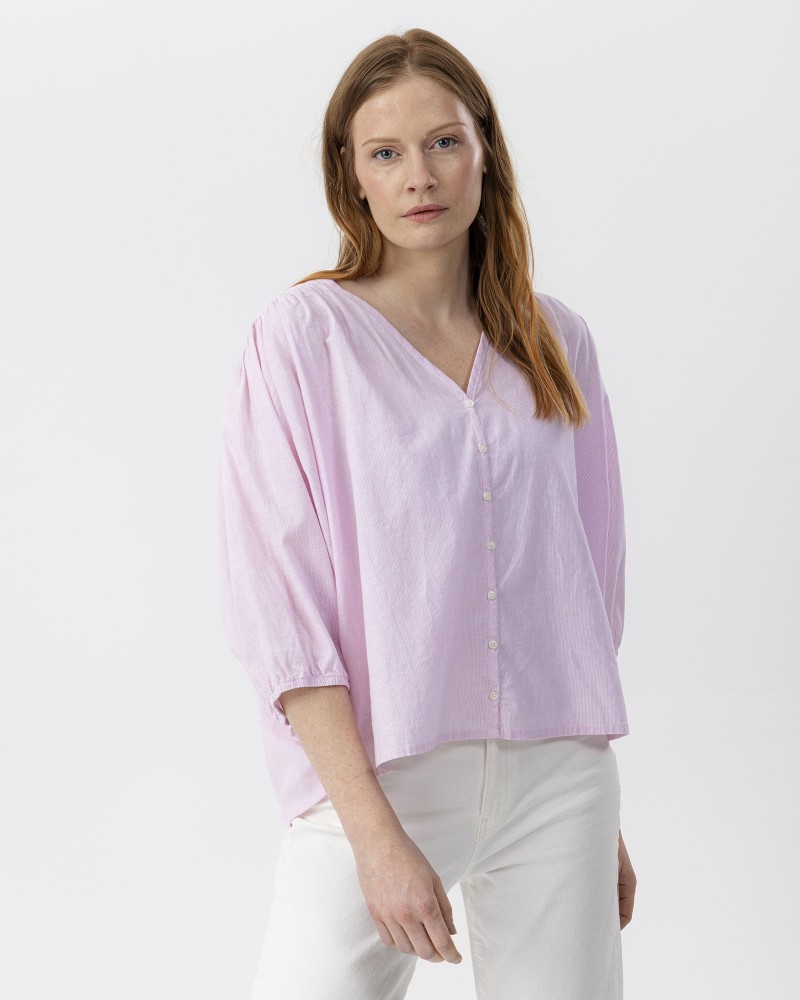 Emily Blouse Light Pink/White