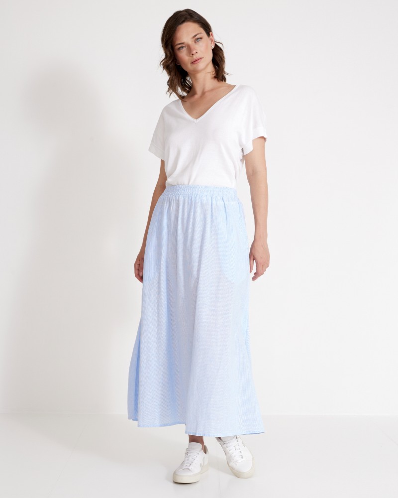Emily Skirt Light Blue/White
