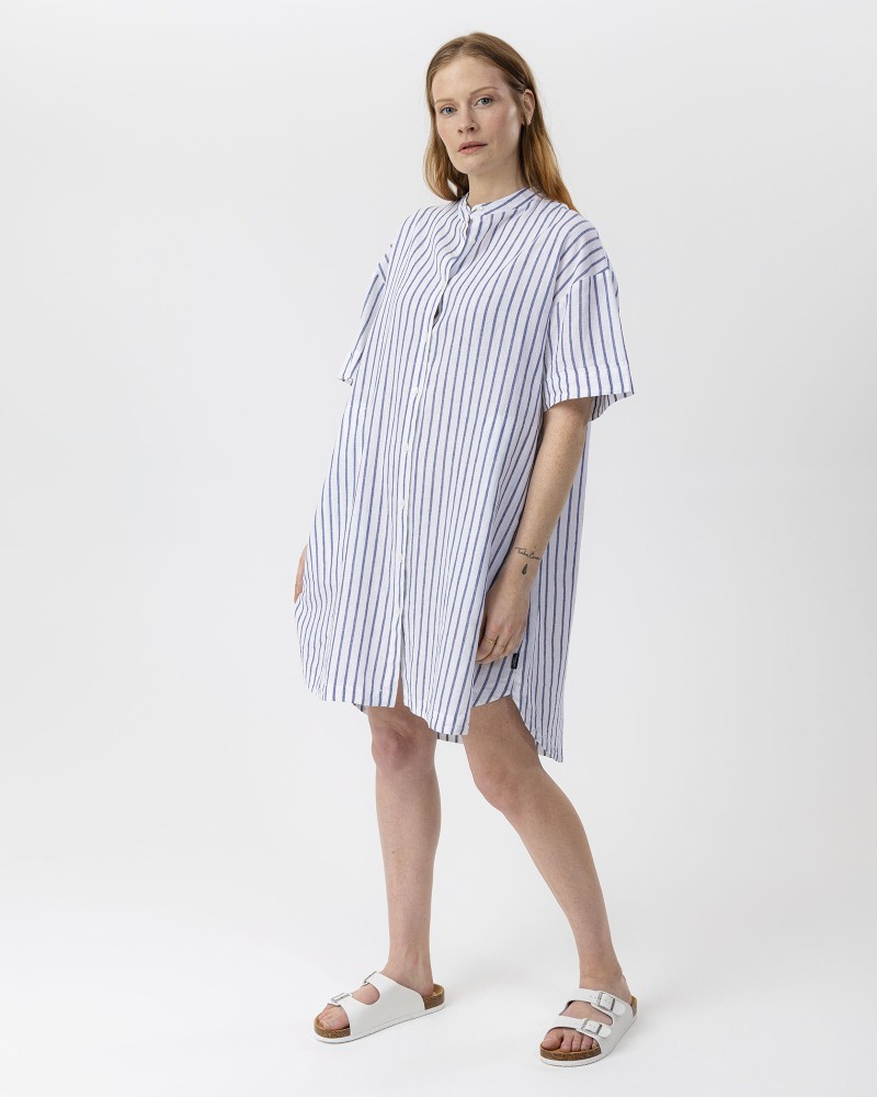 Emily Tunic Dress White/Navy