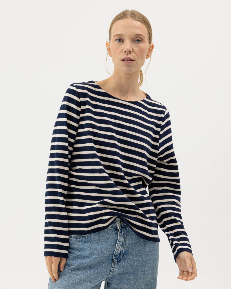 Engla Boatneck Navy/Ecru