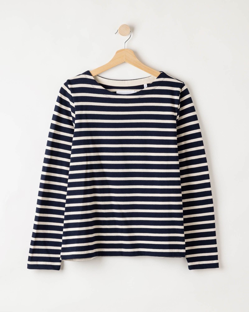 Engla Boatneck Navy/Ecru