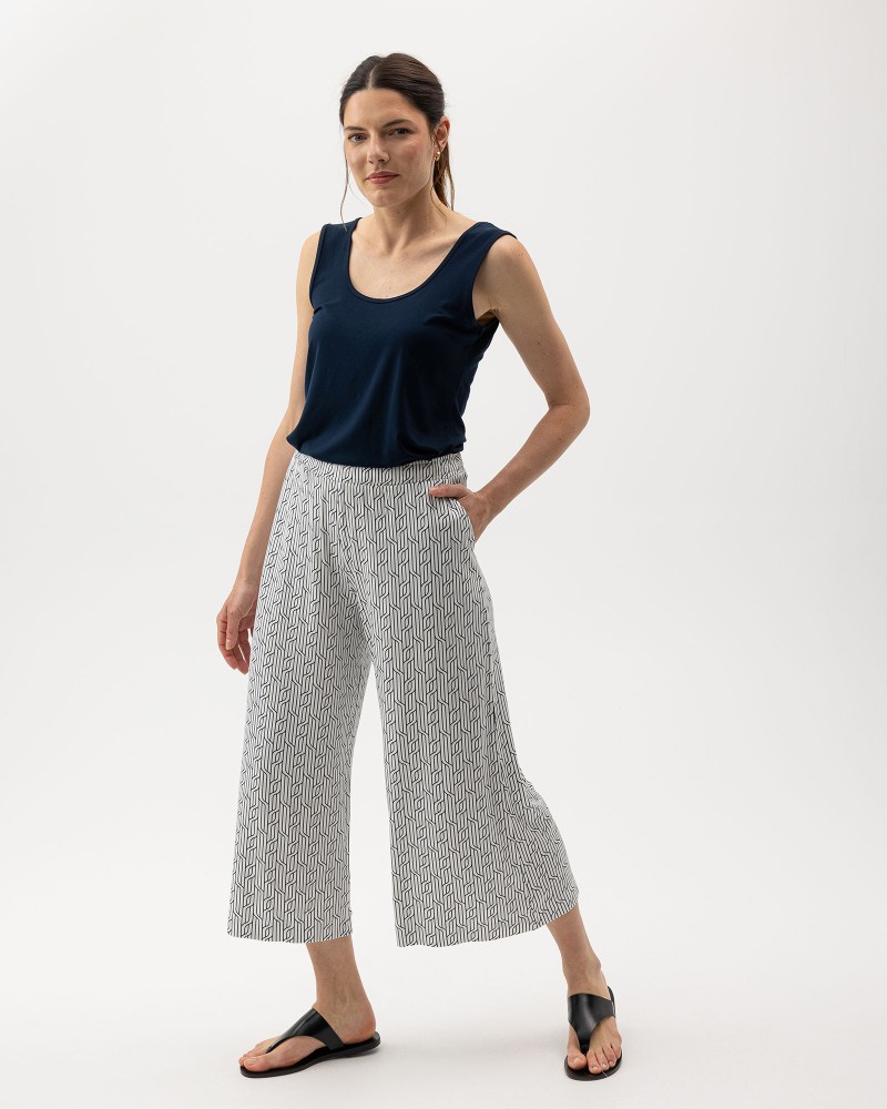 Esther Pants Off White/Navy