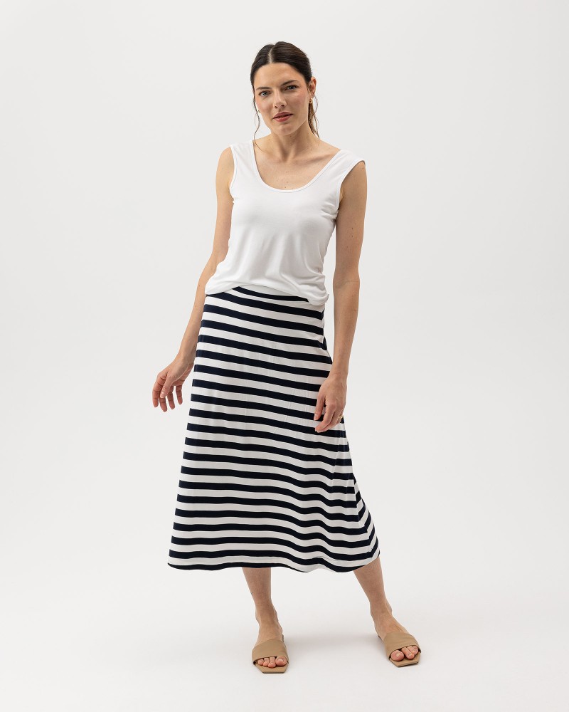 Esther Skirt White/Navy