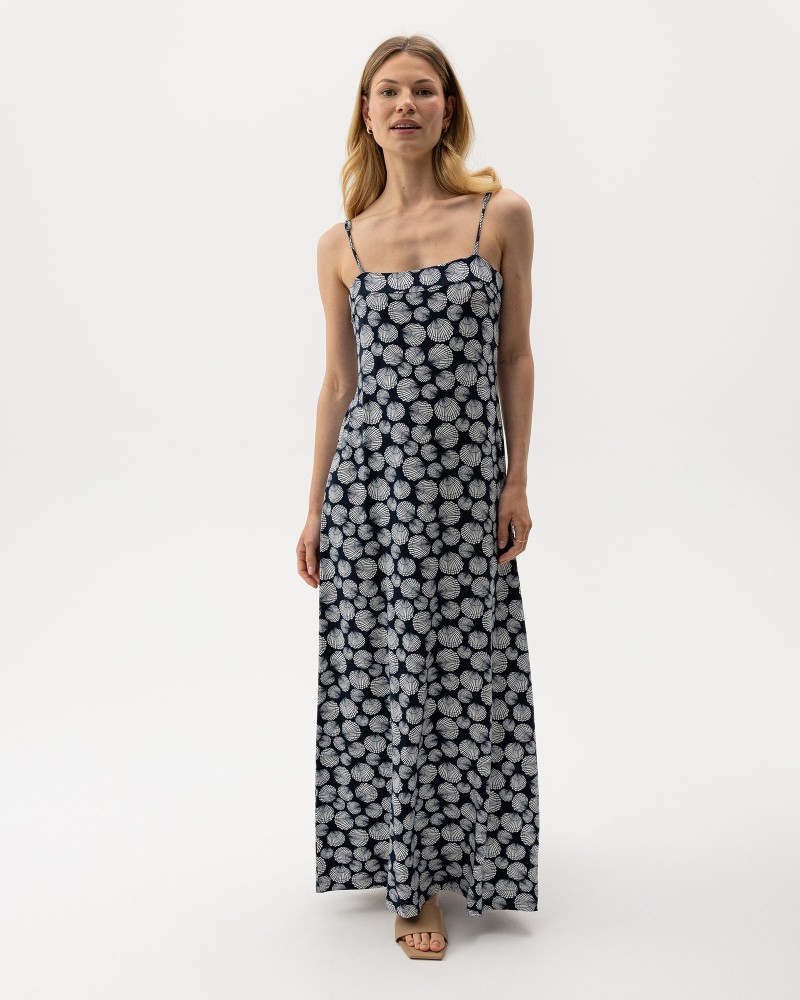Esther Slip Dress Navy/Off White (shell)