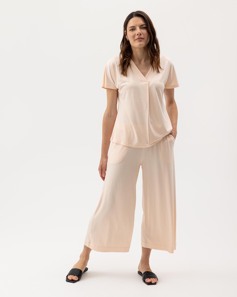 Esther V-neck Top Esther V-neck Top Pale Peach