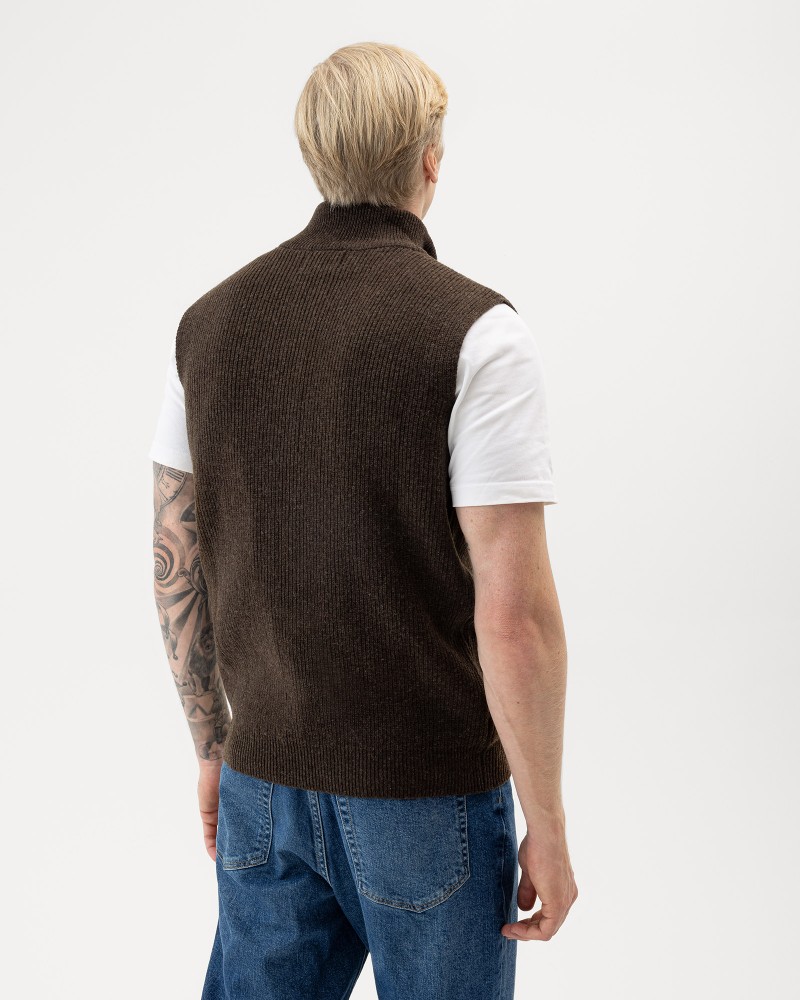 Frank Vest Brown Mel.