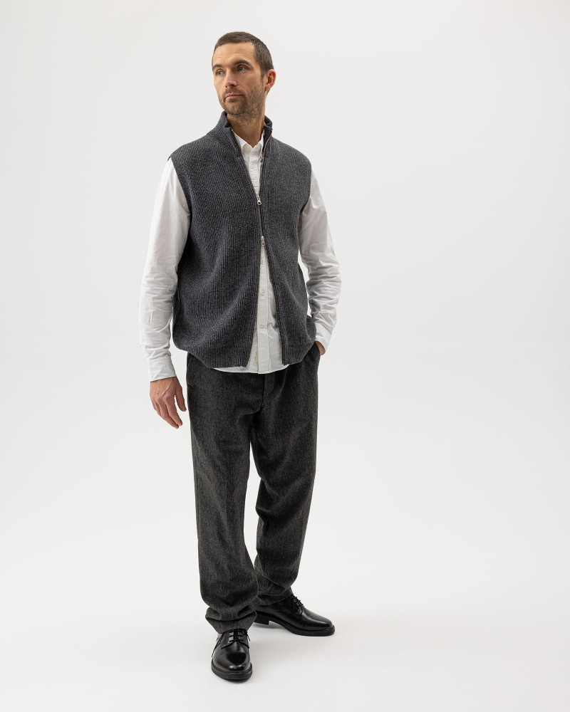 Frank Vest Dark Grey Mel.