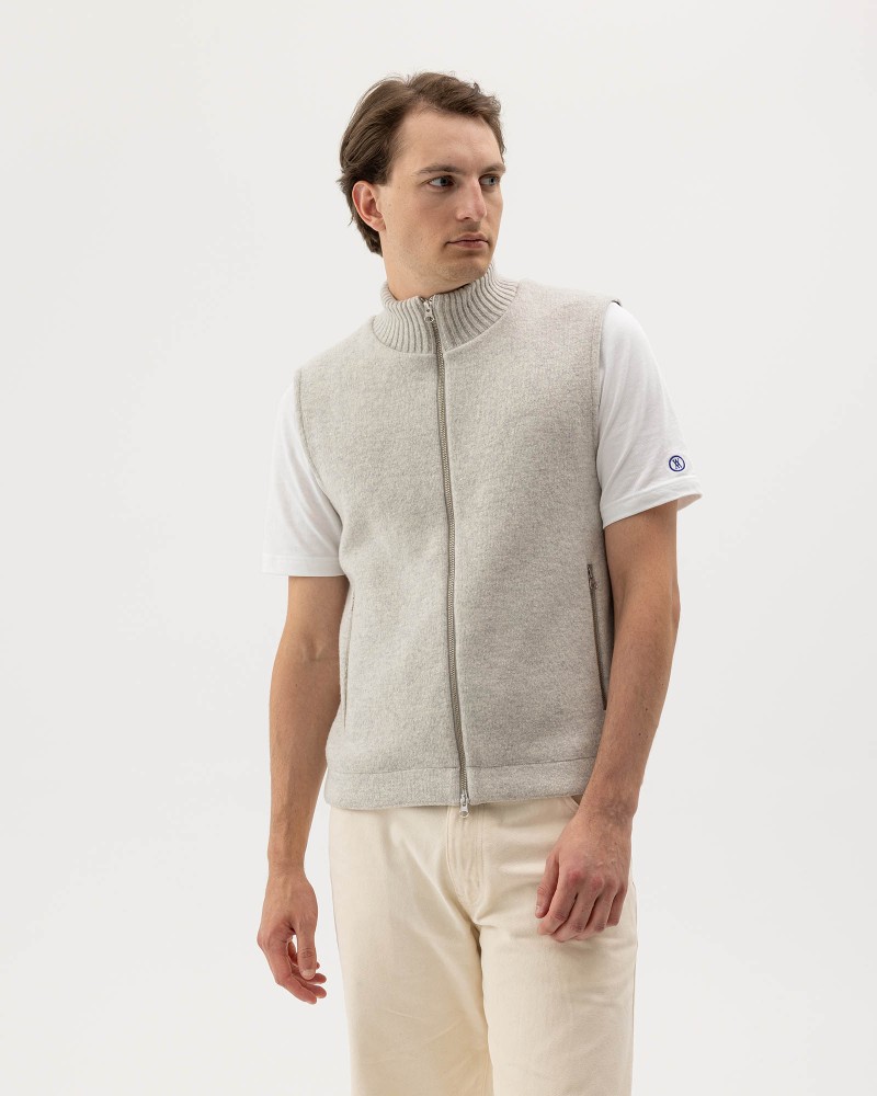 Fred Vest WP Light Grey Mel.