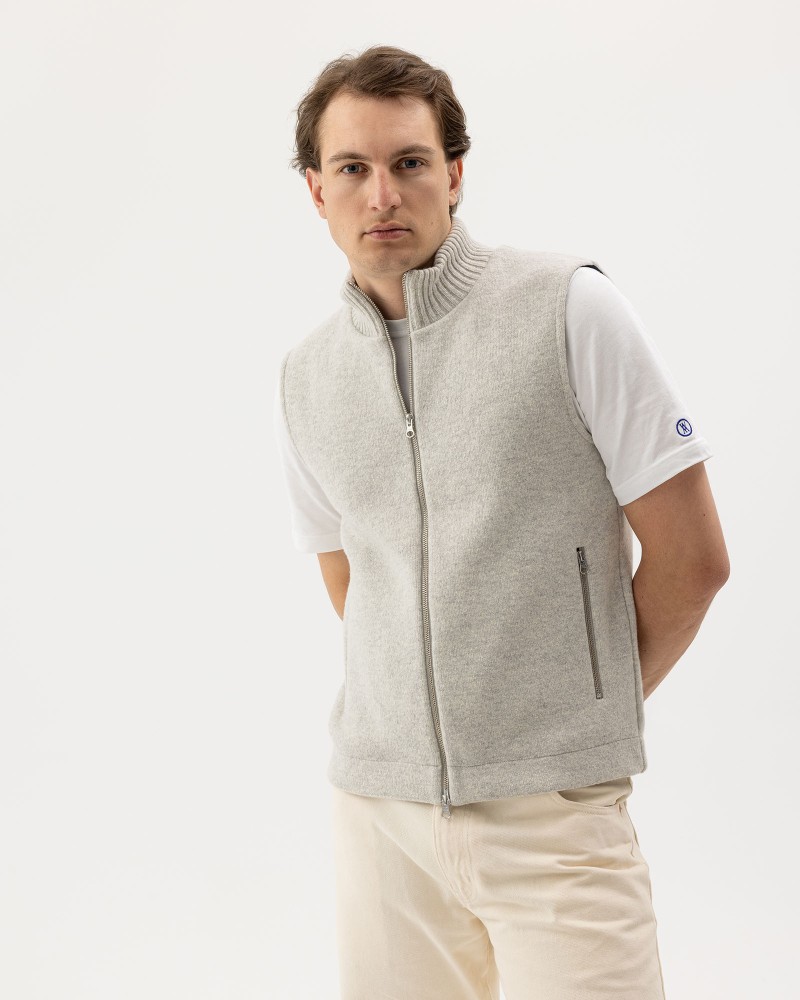 Fred Vest WP Light Grey Mel.