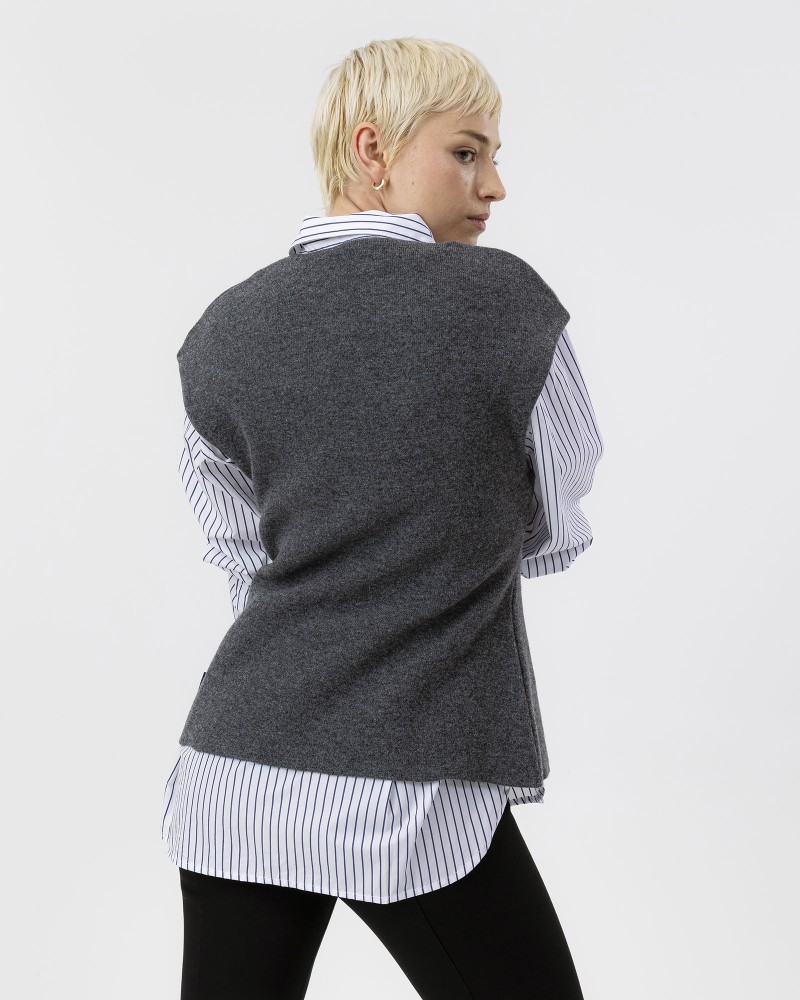 Ingela Waistcoat Ingela Waistcoat Dark Grey Mel.