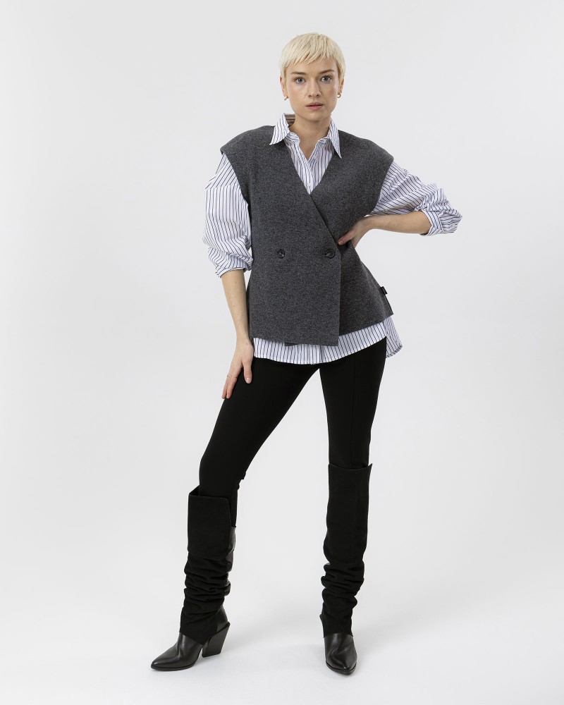 Ingela Waistcoat Ingela Waistcoat Dark Grey Mel.