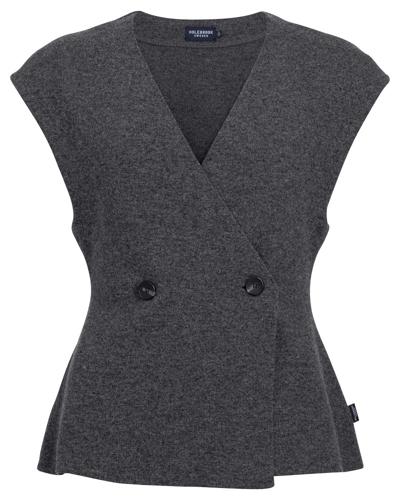 Ingela Waistcoat Ingela Waistcoat Dark Grey Mel.