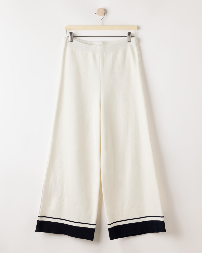 Jane Pants Off White/Navy