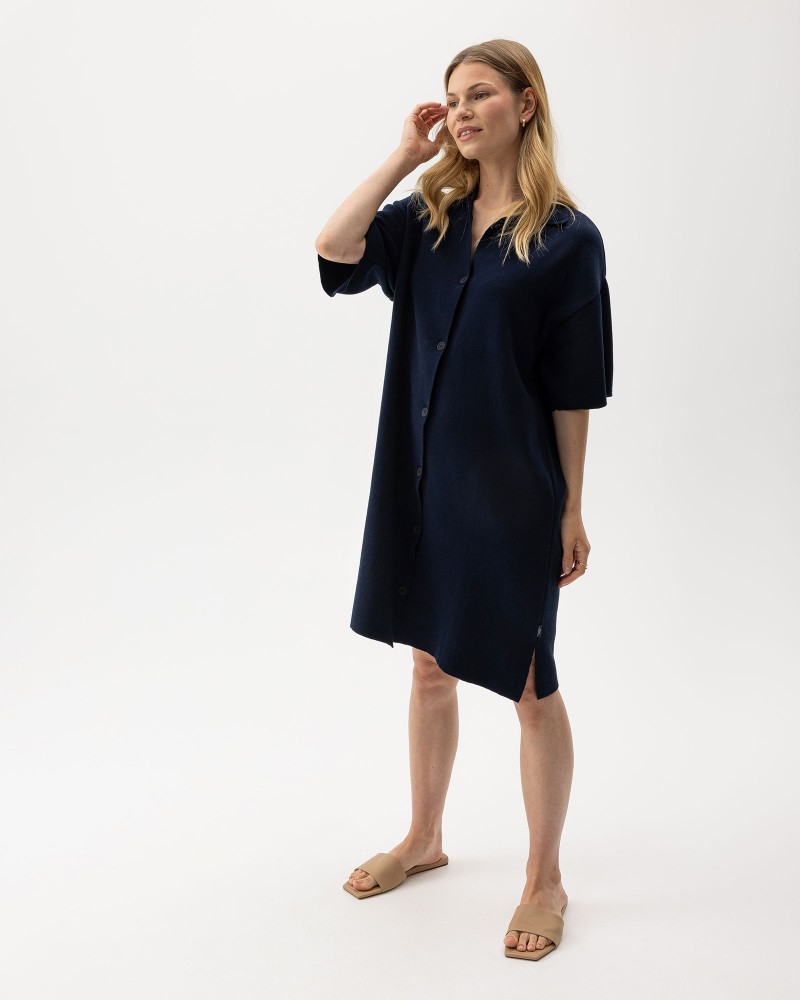 Jane Shirt Dress Navy