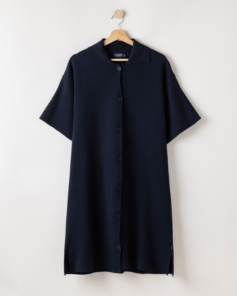 Jane Shirt Dress Navy