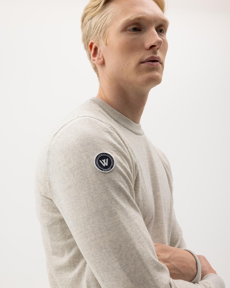 Jesper Crew WP Light Grey Mel.