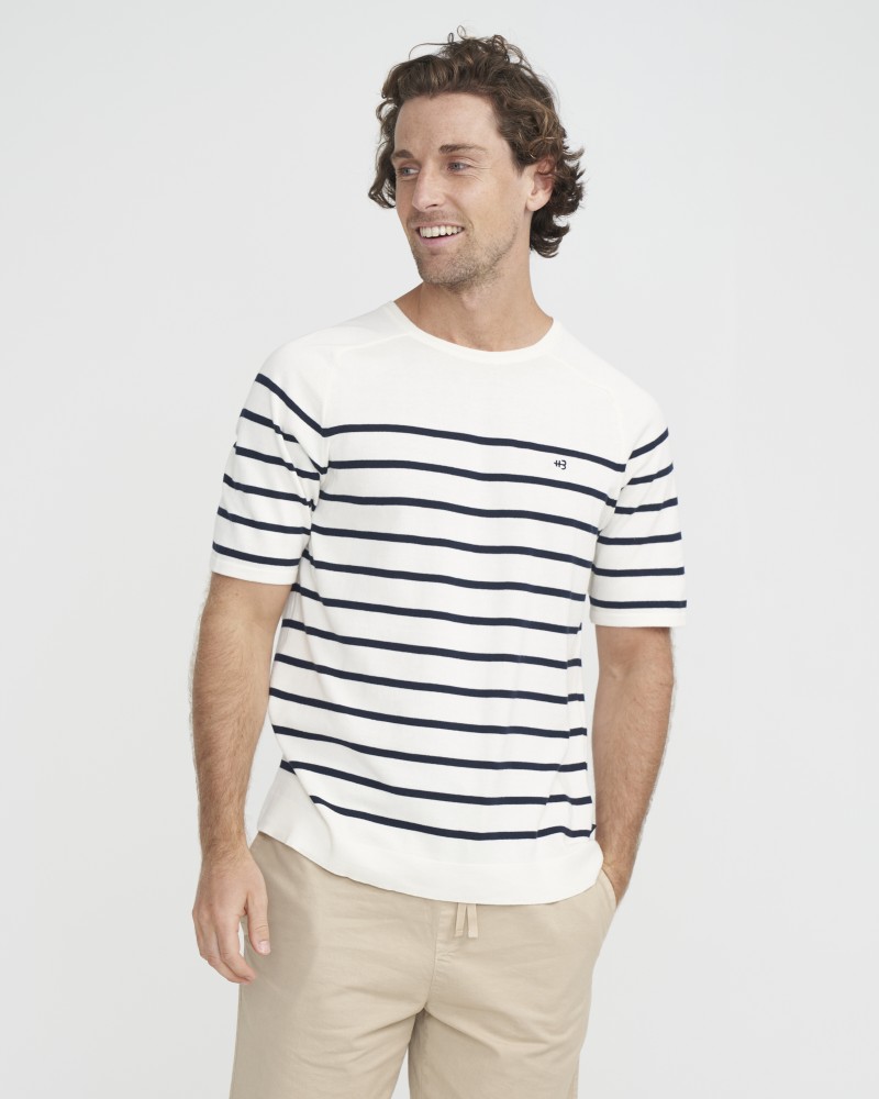 Lars Tee Off White/Navy