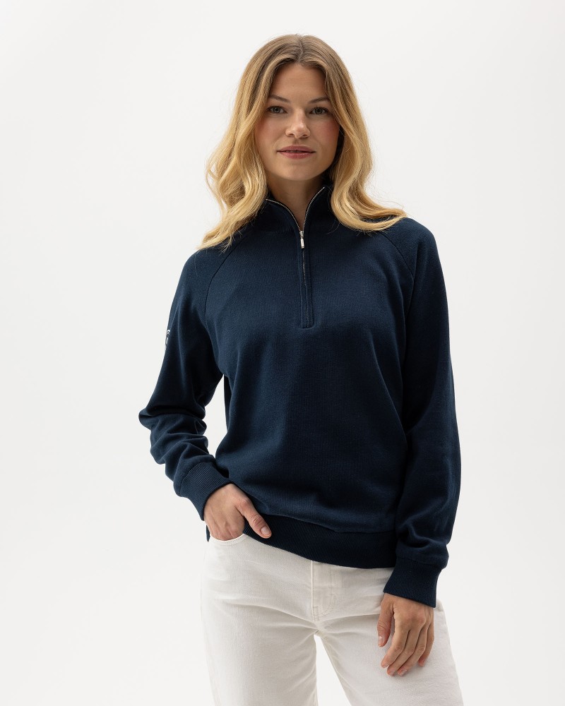 Laura T-neck WP Navy