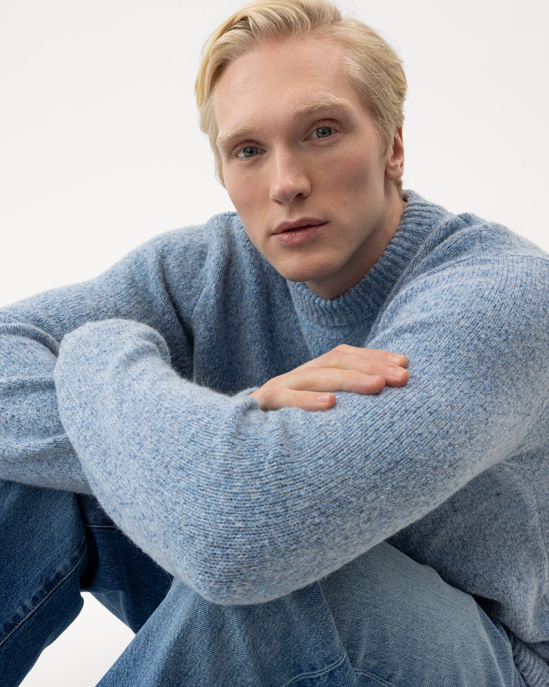 Liam Crew Blue Fog