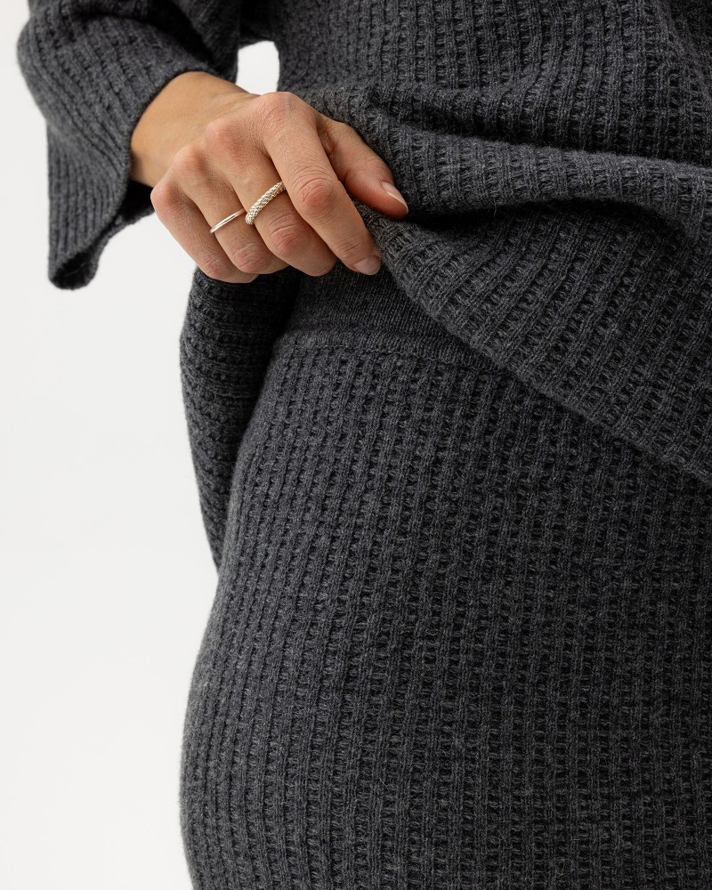 Livia Skirt Livia Skirt Dark Grey Mel.