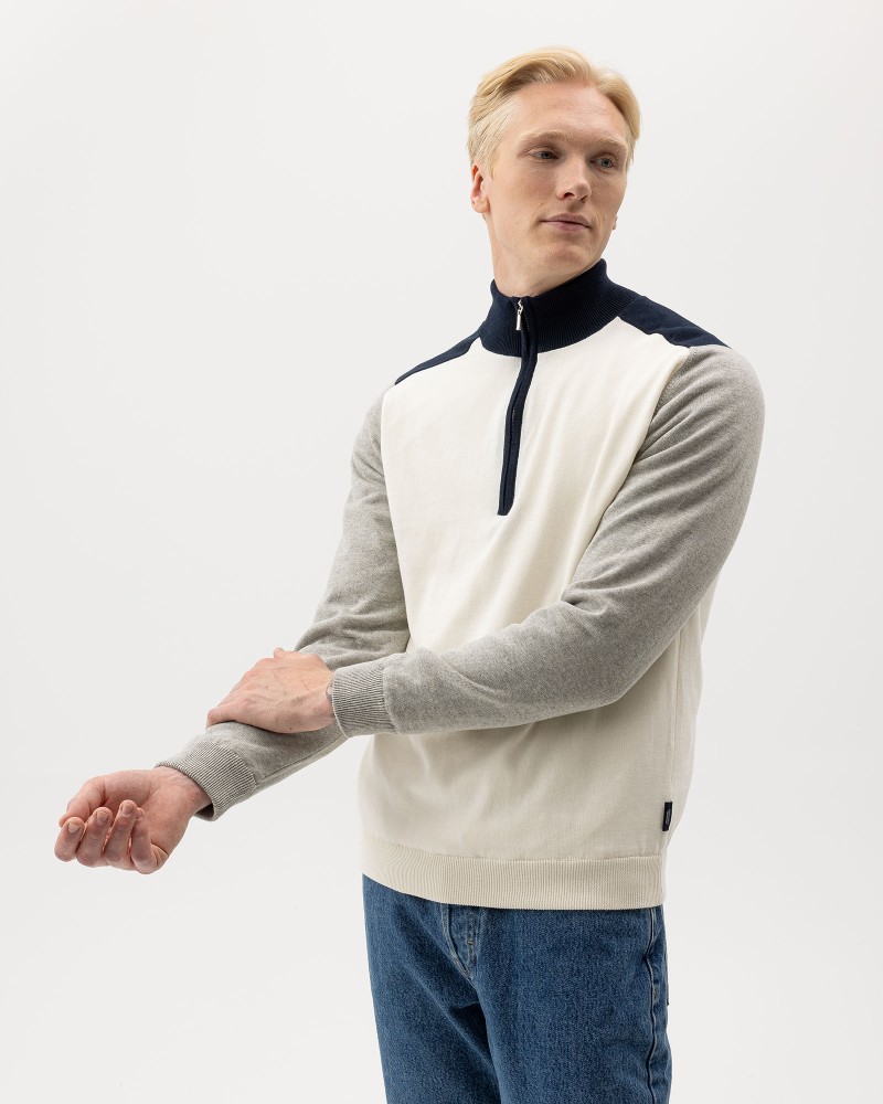 Ludvig T-neck WP Off White (multi color)