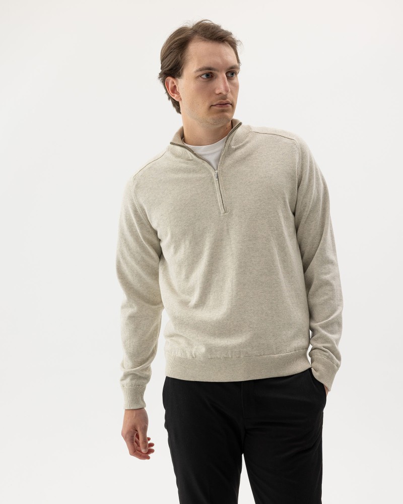 Ludvig T-neck WP Off White Mel.