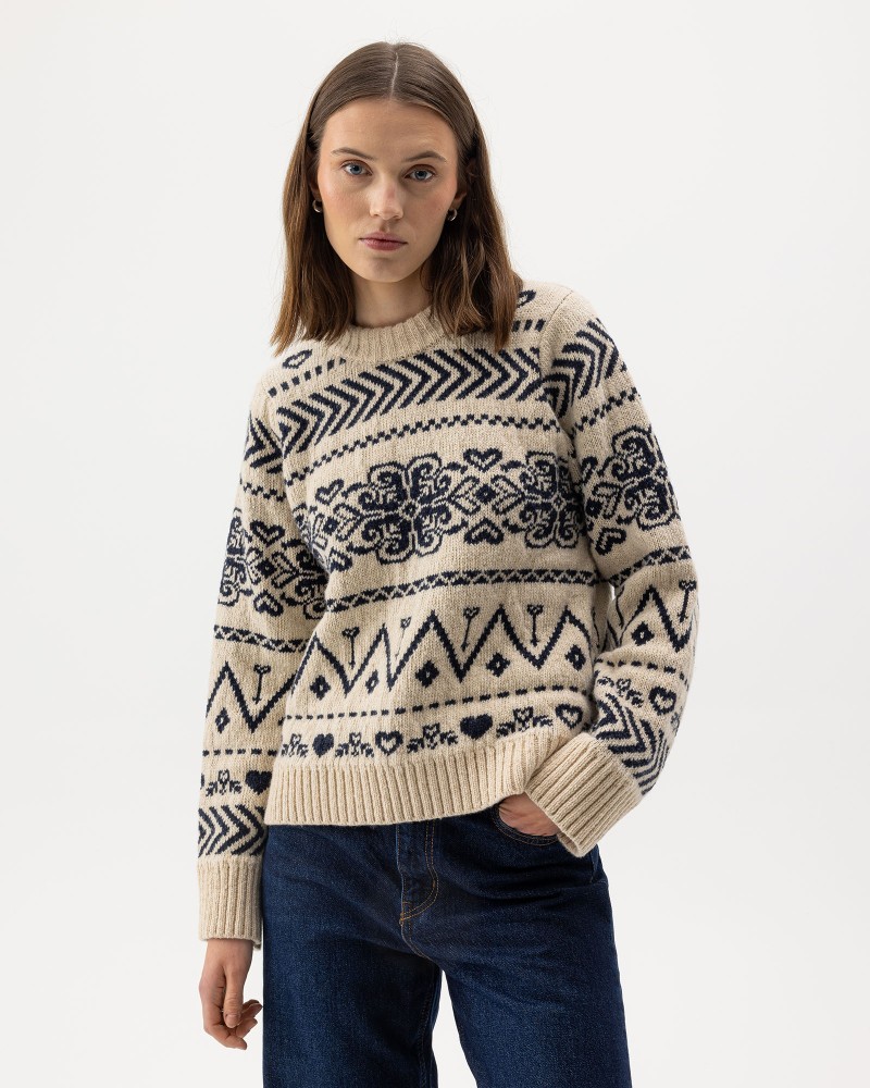 Magda Crew Sand/Navy