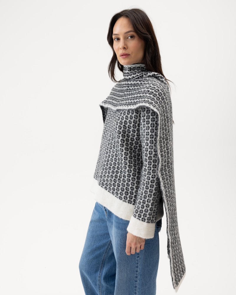 Marholmen Scarf Marholmen Scarf Off White/Black