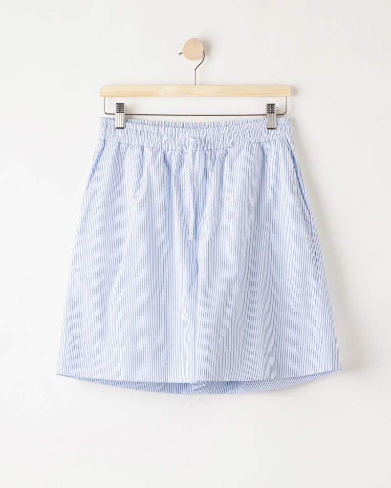 Marie Shorts White/Light Blue