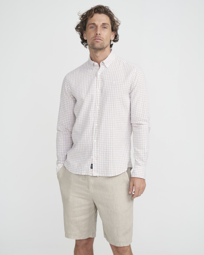 Markus Shirt Sand/White