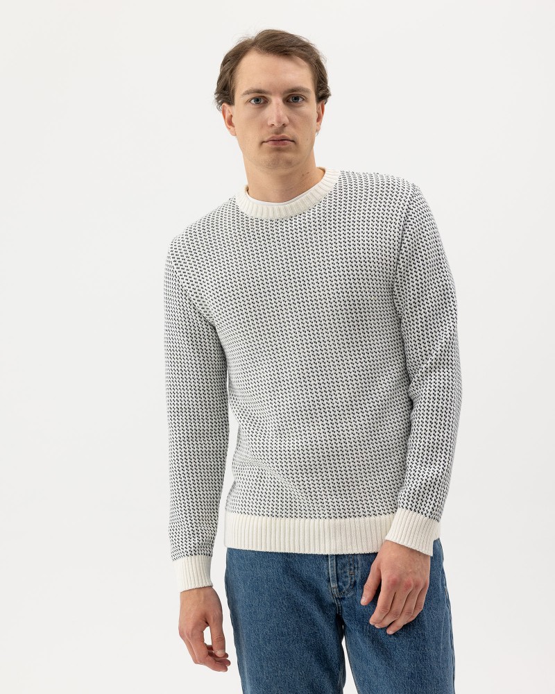 Matteo Crew Off White/Navy