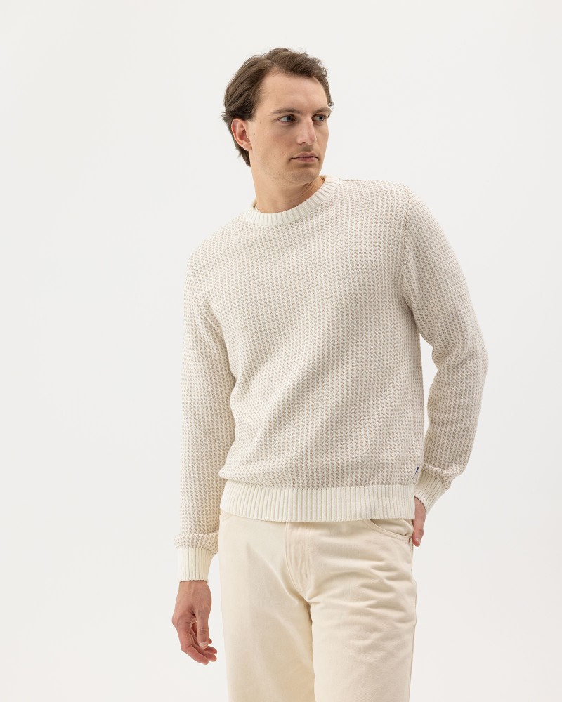 Matteo Crew Off White/Khaki